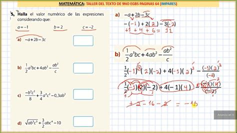 Hallar El Valor Numérico De Las Expresiones Considerando Que Brainlylat