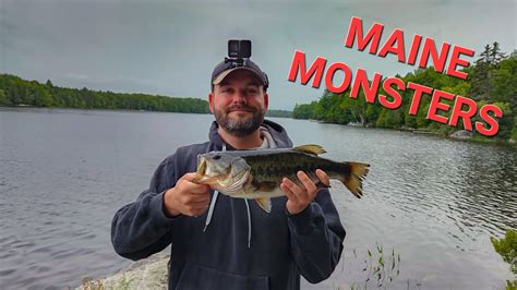 Catching My PB Largemouth Bass And BIG Smallmouth Bass In Maine Bass