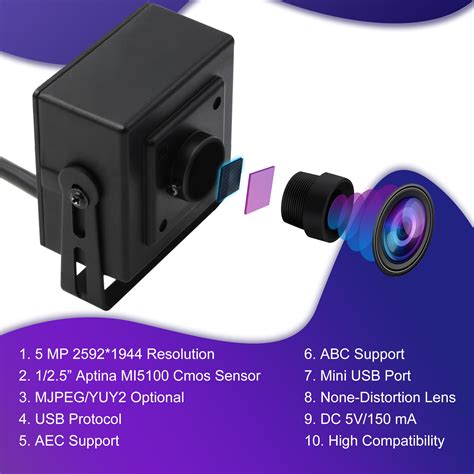 Svpro Mp Aptina Mi Color Cmos Degree No Distortion Lens High