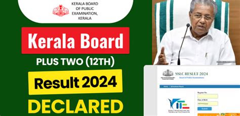 Kerala Board Plus Two Th Result Declared Check Direct Link Here