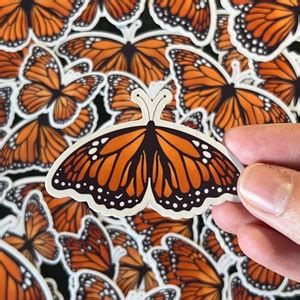 Monarch Butterfly Sticker Pack Etsy