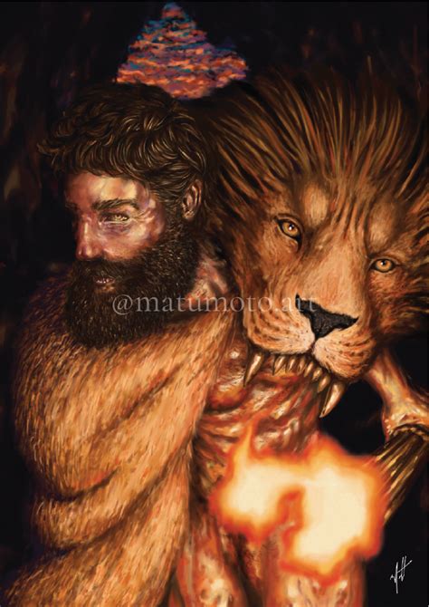 Nemeia Nemean Lion The First Labor Of Hercules By Matumotoart On Deviantart