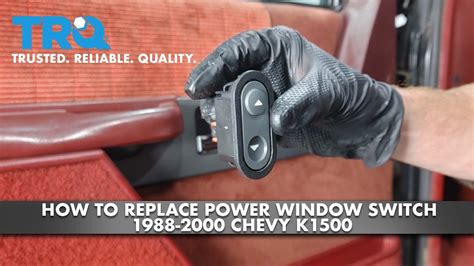 How To Replace Power Window Switch 1988 2000 Chevy K1500 Youtube