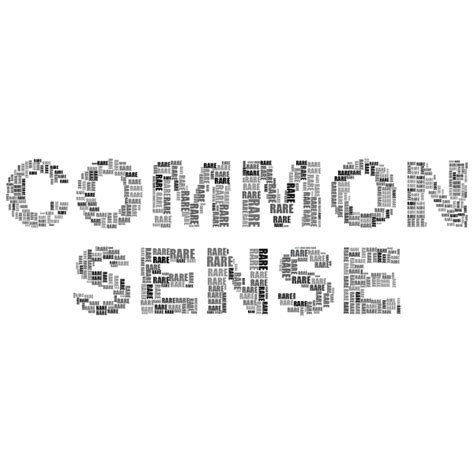 Common Sense Text Free Svg