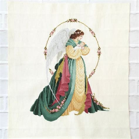 Guardian Angel Cross Stitch Etsy