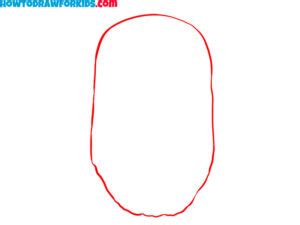 How to Draw Thanos Face - Easy Drawing Tutorial For Kids