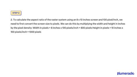 SOLVED: Define aspect ratio. And calculate the aspect ratio of the ...