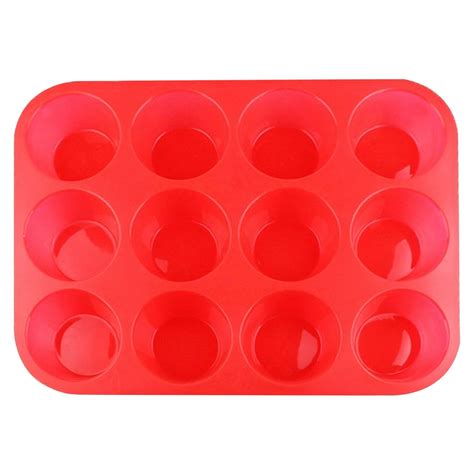 DBYLXMN Cake Baking Pans Silicone Baking Sheet Tinfoil Cupcake 12 Cup