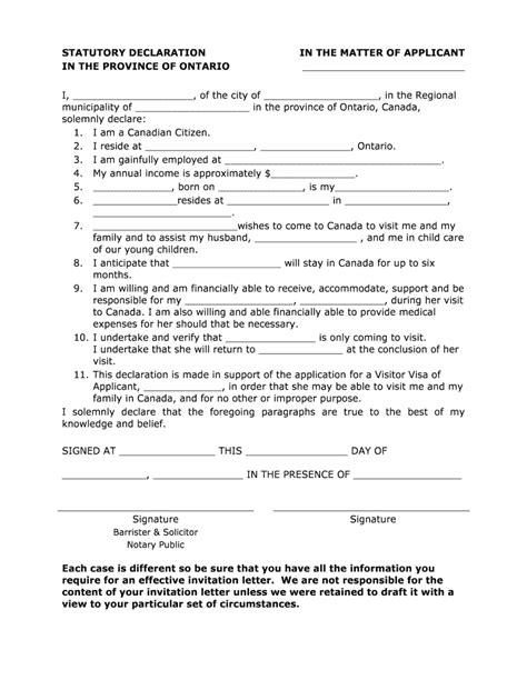 Statutory Declaration Sample Complete With Ease Airslate Signnow