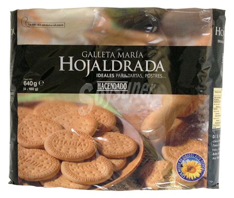 Hacendado Galleta Maria Hojaldrada 4 Tubos 640 G