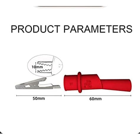 4 Stück Krokodilklemmen Digital Multimeter Messleitung