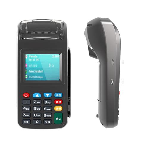 Android Handheld POS Machine, POS Terminal with Printer for E-wallet Application, top up, Bus ...