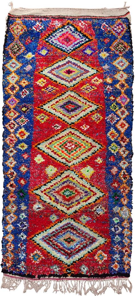 Tapis berbère boucharouite noué main 230x110 Olivia