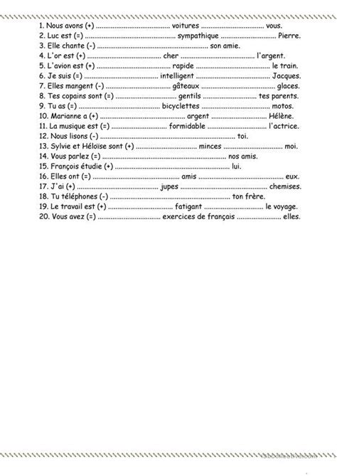 Comparatif Cours De Français Débutant Fiches Pédagogiques Grammaire