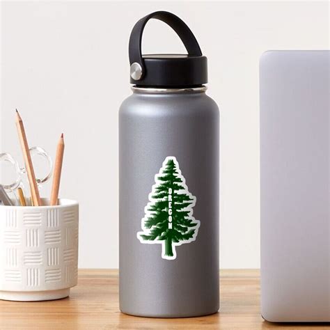 Oregon Tree Sticker For Sale By Lawjfree Redbubble