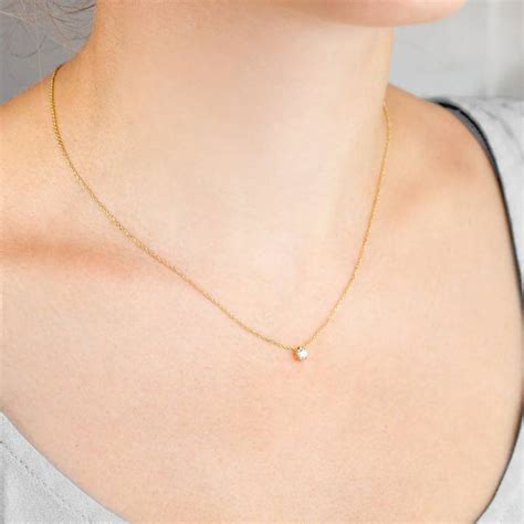 Collier Diamant Solitaire I SI Or Jaune 750 Ocarat