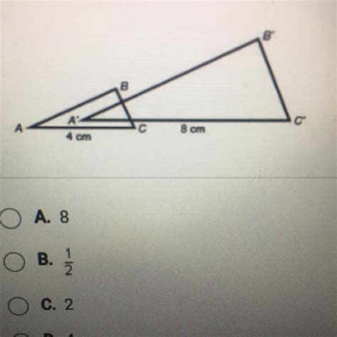 Determine The Scale Factor For Triangle Abc To Triangle Abc