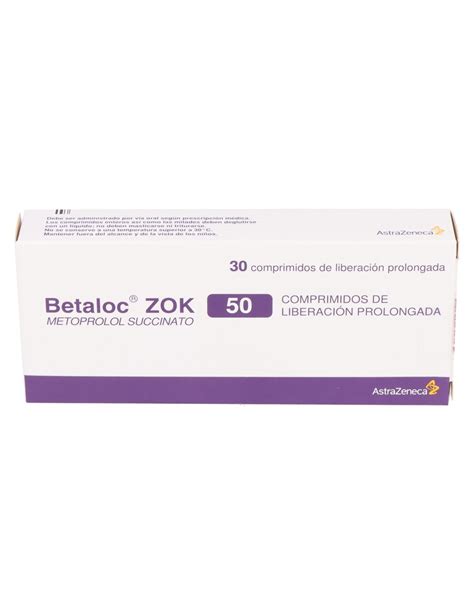 Betaloc Zok Metoprolol Succinato Mg Comprimidos Lab Astrazeneca