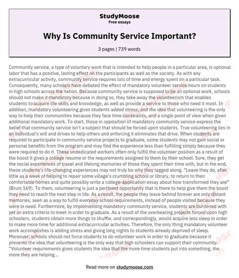 Why Self Reflection Is Important To Community Service Essay Sitedoct Org