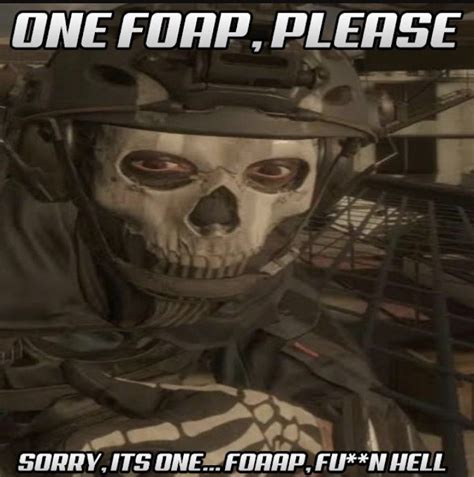 Foap please in 2023 | Cod memes, Call of duty ghosts, Modern warfare