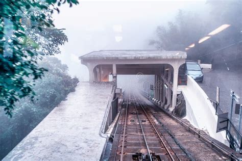 Victoria Peak Tram Railway, Hong Kong at Night Stock Image - Image of asia, mountain: 156459863