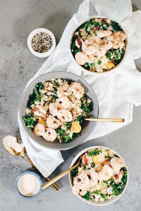 Paleo Cauliflower Rice Bowls With Shrimp Whole30 Real Simple Good