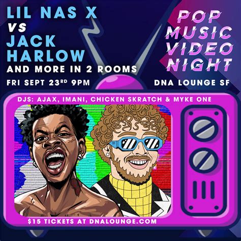 Dna Lounge Pop Music Video Night Lil Nas X Vs Jack Harlow Sep