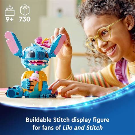 Disney Stitch LEGO Set 43249, Fun Play & Display Model at Amazon for £ ...