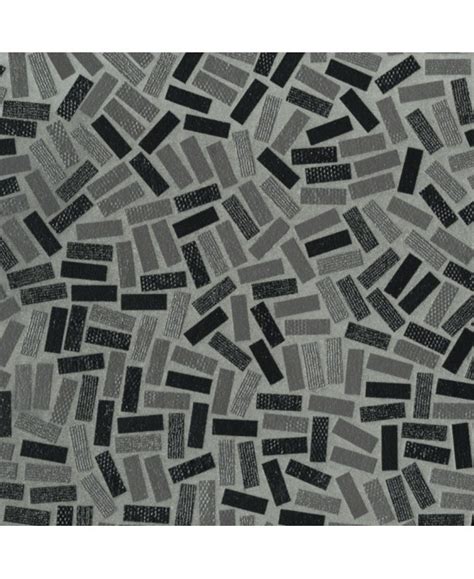 Mosaique rectangle noir et taupe mat grès cérame pleine masse jointé