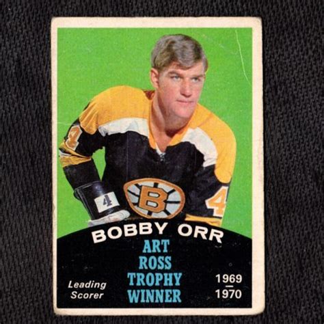 1970 71 O Pee Chee Bobby Orr Tropy Winner Card 249 Bruins Superstar