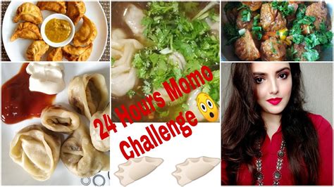 MOMO CHALLENGE 24 HOURS I Only Ate Momos For 24 Hours Best Momo