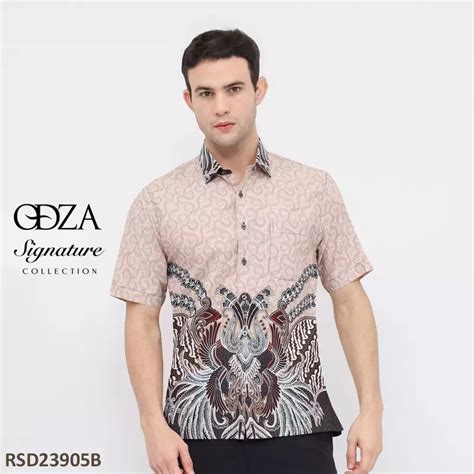 Jual ODZA CLASSIC Odza Batik REGULAR FIT Kemeja Lengan Pendek Pria