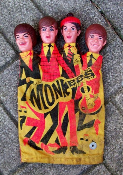 Vintage 1966 The Monkees Talking Hand Puppet Mattel Etsy Hand