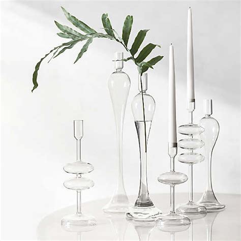 Glass Candle Holders Crate And Barrel