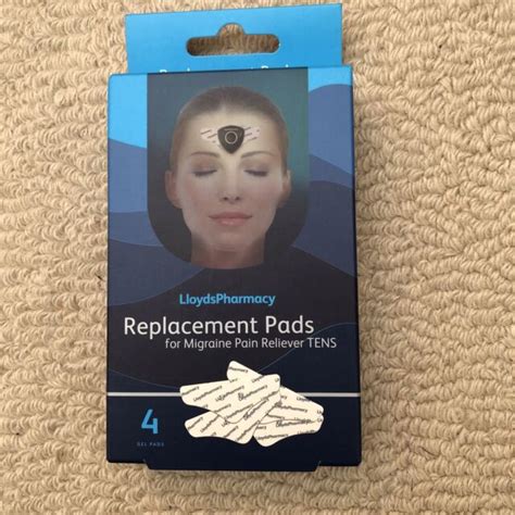 2 X Lloyds Pharmacy Migraine Pain Reliever TENs Replacement Pads 8