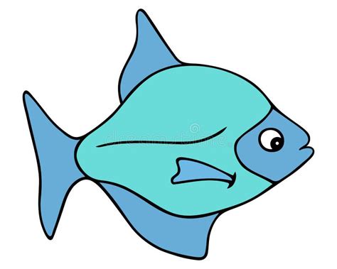 Pez Marino Habitante Del Oc Ano Y Del Acuario Ilustraci N De Vector