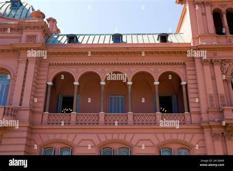 Evita Peron S Balcony Casa Rosada Pink House Presidential Palace Of