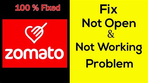 Fix Zomato App Not Working Zomato Not Opening Problem Solved Youtube