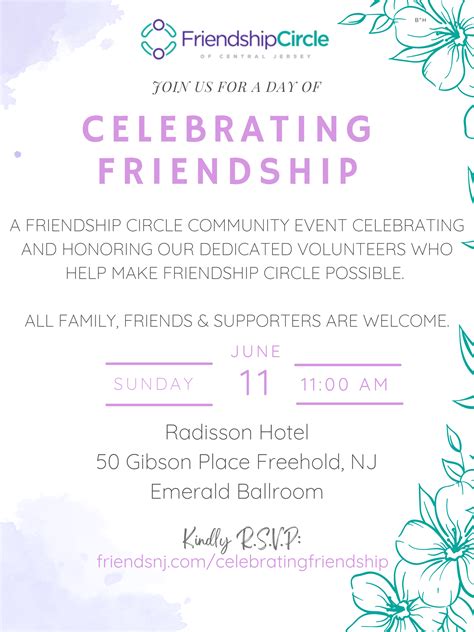 A Celebration of Friendship – Friendship Circle of Central Jersey