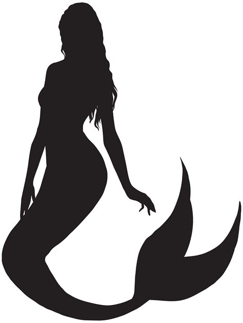 Ariel Mermaid Silhouette Clip art - Mermaid Silhouette PNG Clip Art png ...