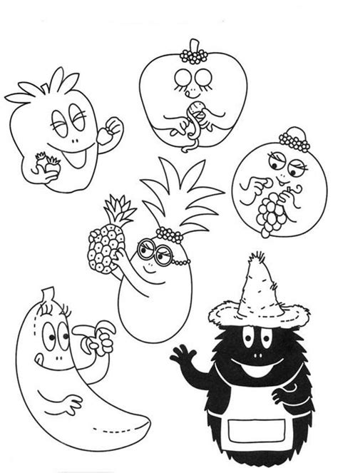 Barbapapa Colouring Clip Art Library