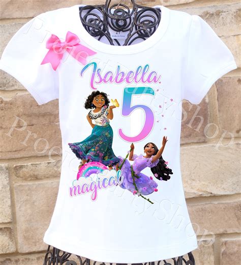 Encanto Birthday Shirt Encanto Mirabel And Isabela Birthday Etsy In