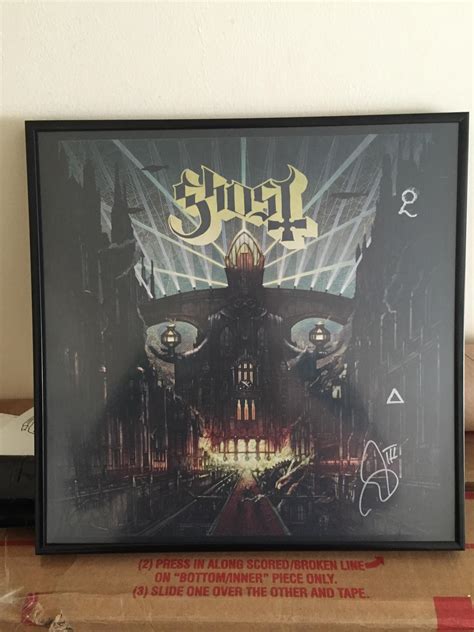 Framed my signed Meliora vinyl from the Baltimore, MD show. : Ghostbc