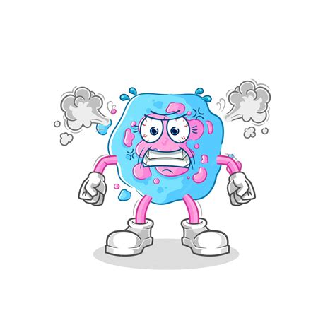 Premium Vector Cell Very Angry Mascot Cartoon Vector