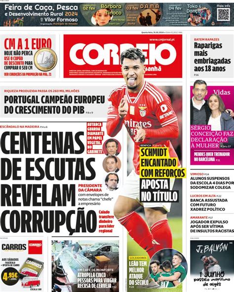 Capa Correio Da Manh Janeiro Capasjornais Pt