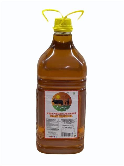 Litre Organic Bhog Wood Pressed Yellow Mustard Oil At Rs Bottle