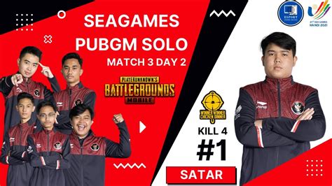 Sea Games Pubgm Solo Match Day Satar Wwcd Kill Jayden