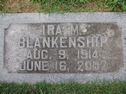 Ira Milton Blankenship 1914 2002 Homenaje De Find A Grave