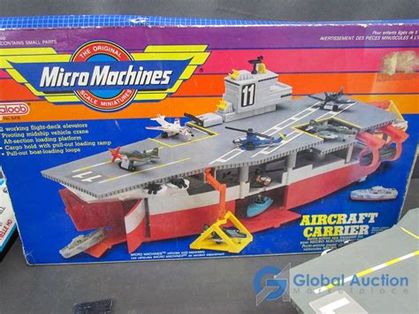 Micro Machines Aircraft Carrier And Building Pieces