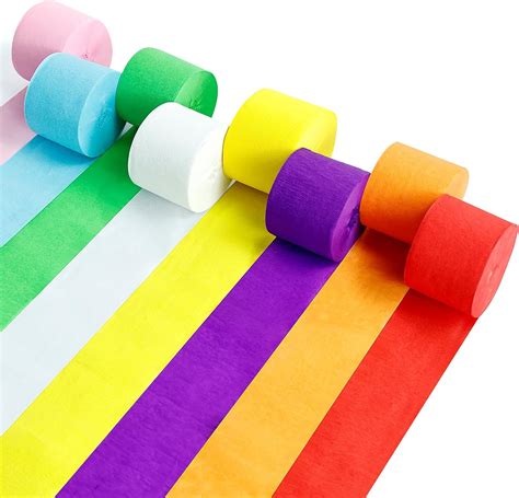 Krepppapier Bunt Rollen Rainbow Kreppb Nder Regenbogen Kreppband